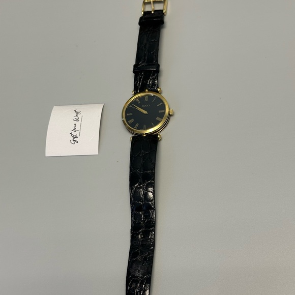 Gucci 2000M Sherry Line Stainless Steel Black 30mm Ladies’ Luxury Watch - Picture 10 of 14